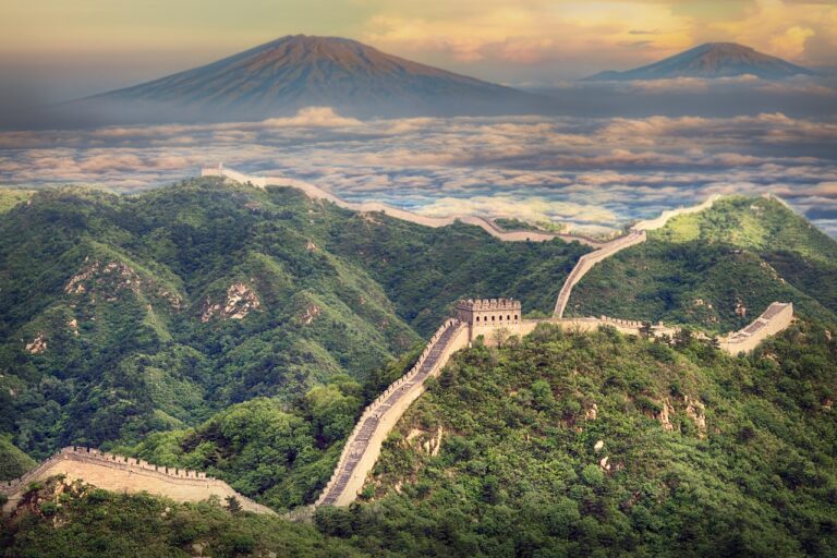 Go-to China marketing. Image of great wall for marketing for china